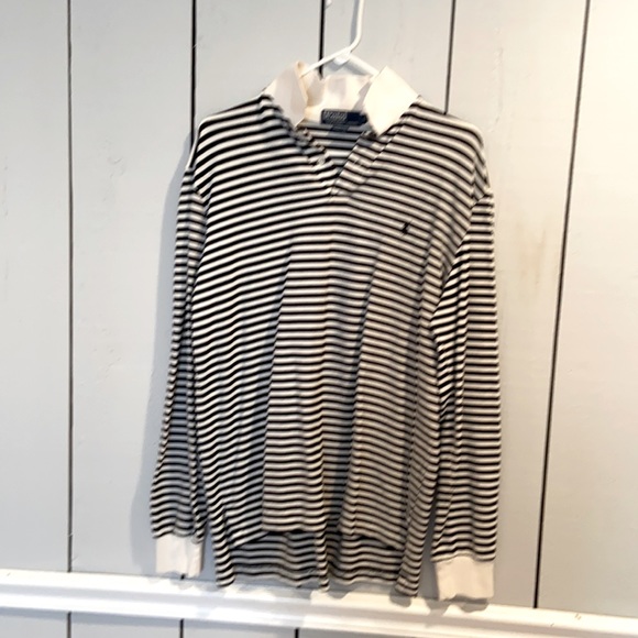 Polo by Ralph Lauren Black and White Knit polo - Picture 1 of 3